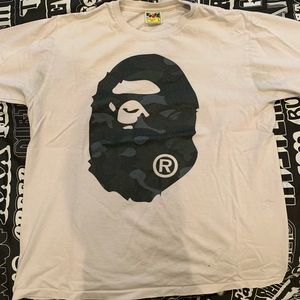 Bape Camo logo shirt size L
